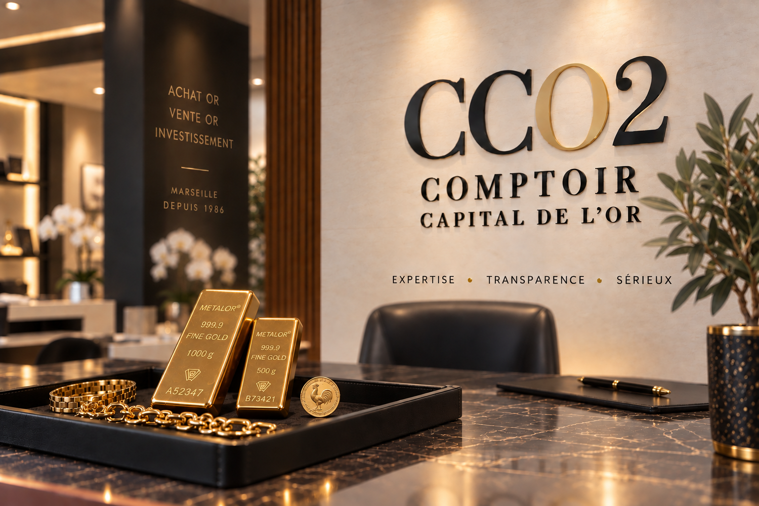 Comptoir Capital de l'Or à Marseille, expertise et rachat d'or