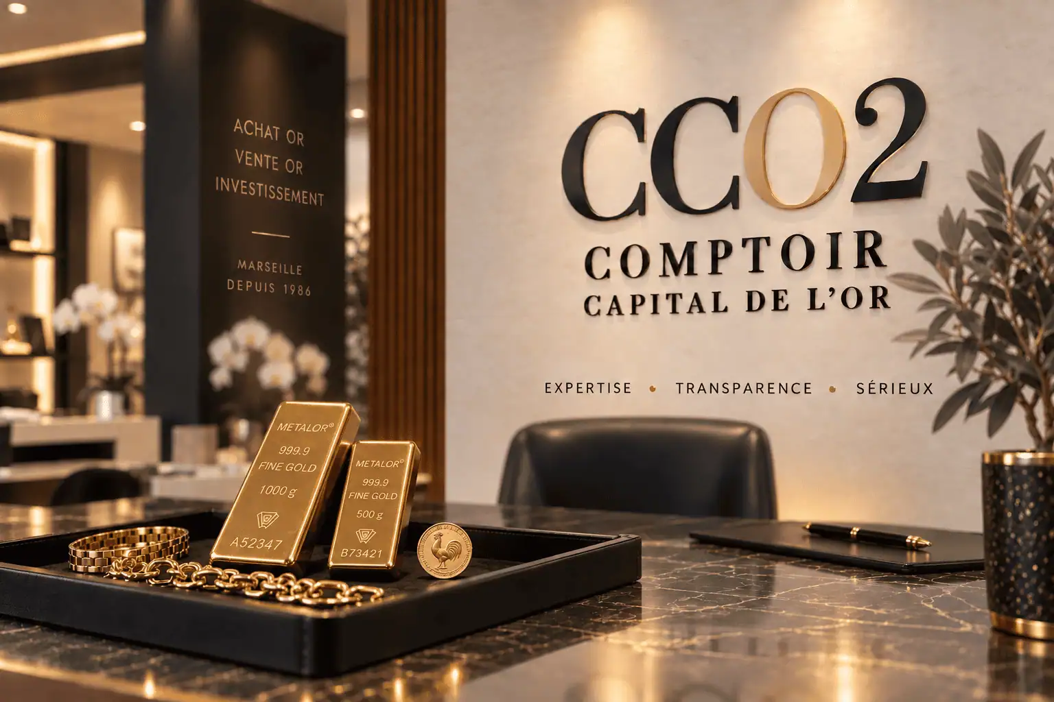 Comptoir Capital de l'Or à Marseille, expertise et rachat d'or