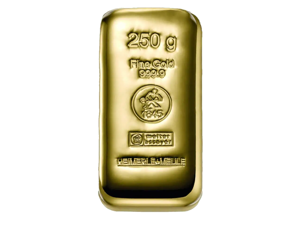 Lingot d'or 250 g Heimerle et Meule